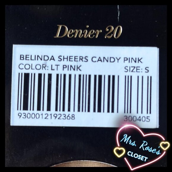 NWT Unopened Honey Birdette Belinda Candy Pink Thigh High Stockings, Size Small - Picture 2 of 3